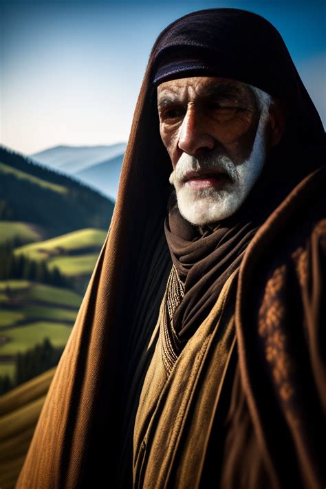 Lexica - Turkish old man shepard in karadeniz mountains, dark details