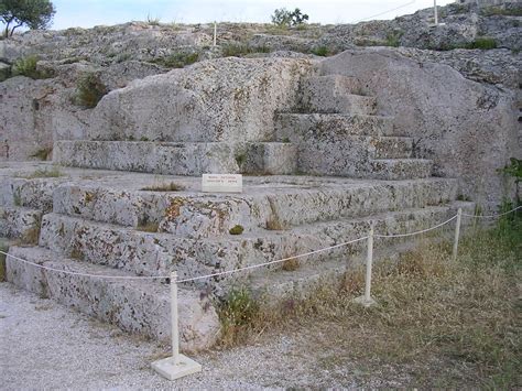 Speaker's Platform, Athens Assembly, Pnyx, Athens (Illustration ...