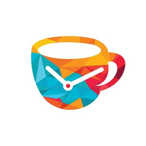 Coffee time vector logo design. Coffee cup time clock concept design. 10953388 Vector Art at ...