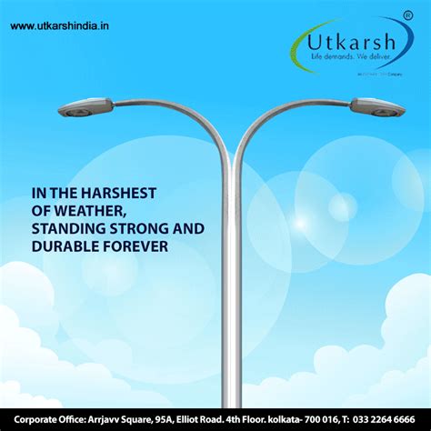 Pin by Ukarsh India Limited on Steel Tubular Poles | Corporate office, Stand strong, Pole