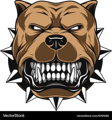 Angry dog Royalty Free Vector Image - VectorStock