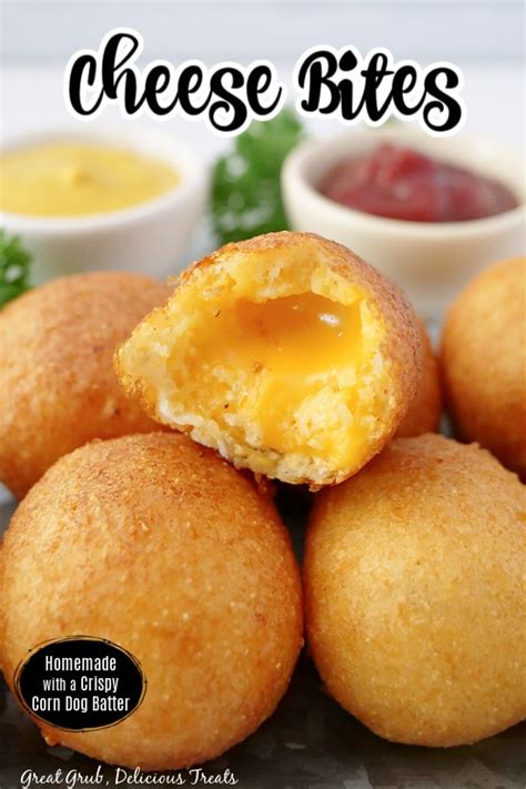 Cheese Bites {Fried Cheese Ball Recipe} - Great Grub, Delicious Treats