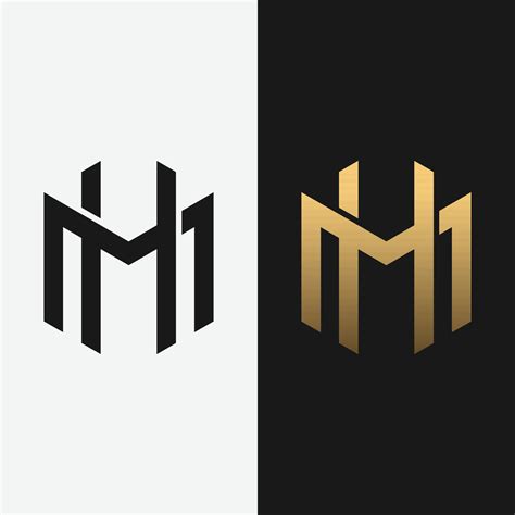 Monogram Letter Initial H M HM MH Logo Design Template 3541235 Vector Art at Vecteezy