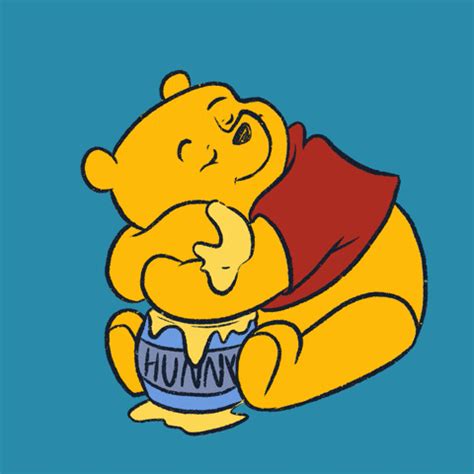 Winnie The Pooh Eating Honey Gif