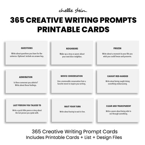 365 Creative Writing Prompts - ThinkWritten