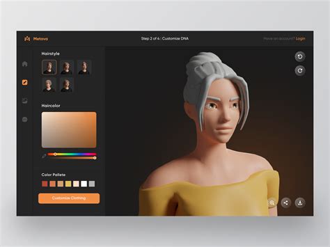 Metava - Metaverse Avatar Creator Concept by Arthur Sjorgen for Odama on Dribbble