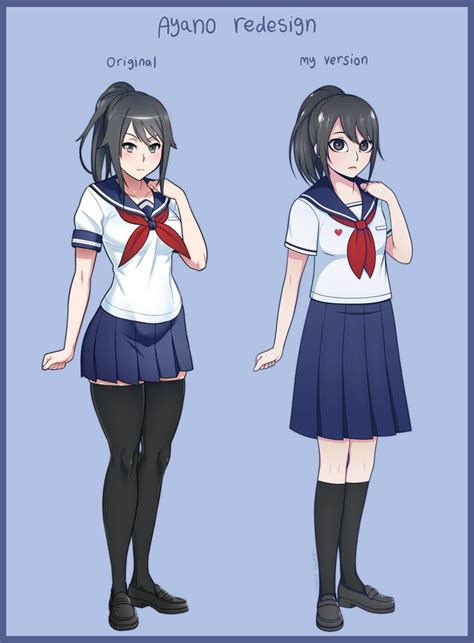 Yandere Simulator - Ayano Aishi redesign by LovelyLaurenArts on DeviantArt