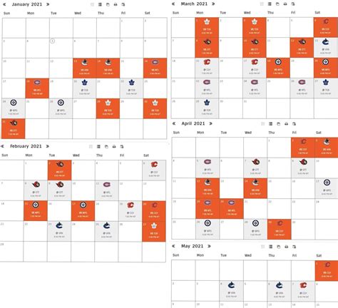 Edmonton Oilers Schedule 2021-22 Printable - IRUCCA