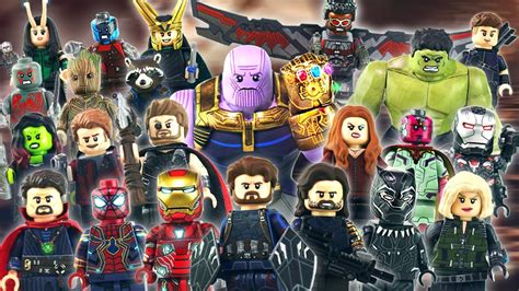 AVENGERS INFINITY WAR - LEGO MINIFIGURES SHOWCASE - YouTube