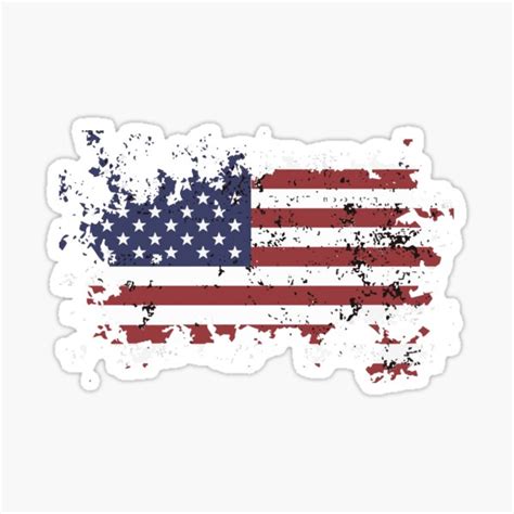 "distressed american flag sticker" Sticker for Sale by starallzia ...