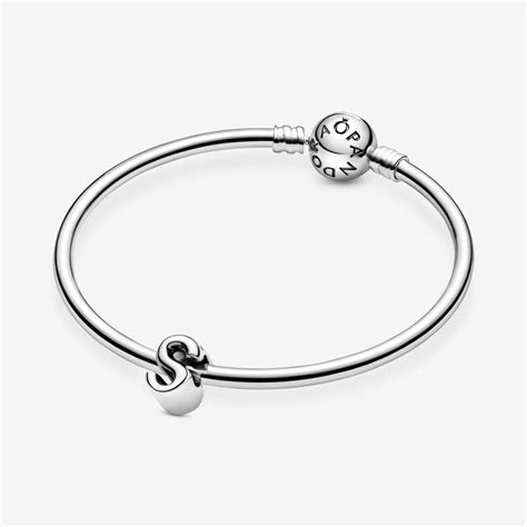 Letter S Alphabet Charm | Sterling silver | Pandora US