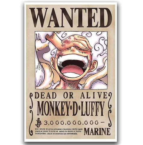 Anime One Piece Wanted Posters - Latest Luffy Bounty | Ubuy India