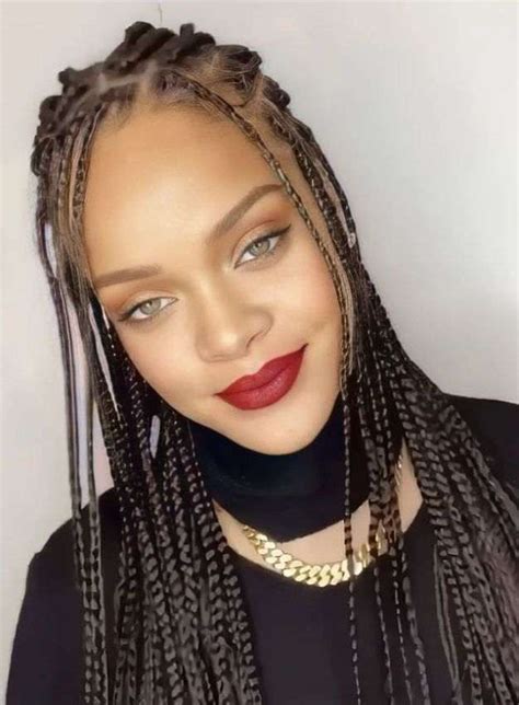 20 Beautiful Rihanna Braids Hairstyles that will Inspire you - Claraito's Blog