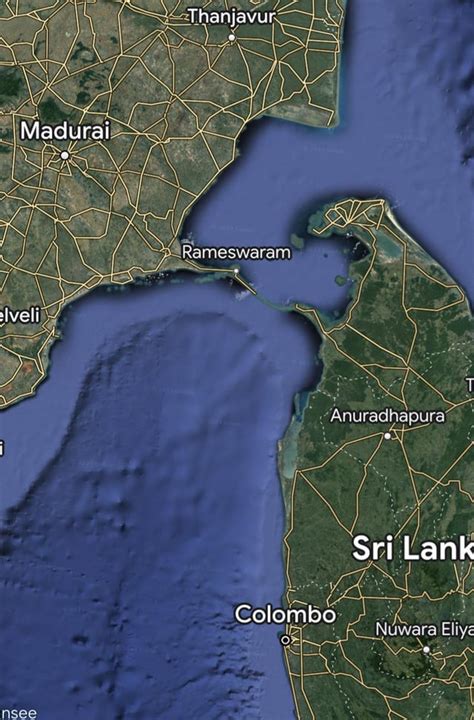 Why is there no bridge between Sri Lanka and India? : r/geography