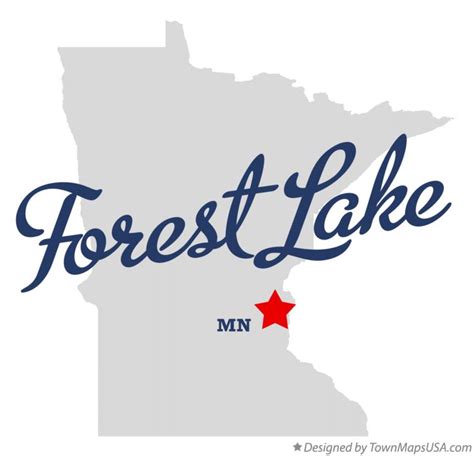 Map of Forest Lake, MN, Minnesota