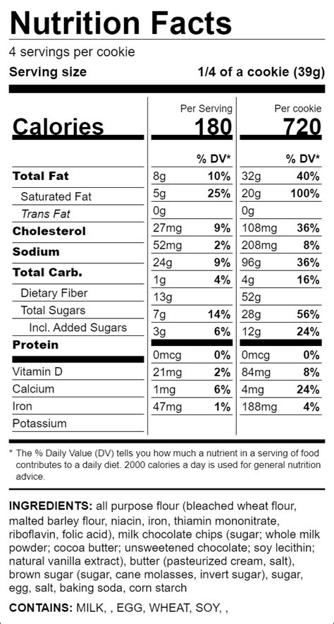 How many Calories in a Crumbl Chocolate Chip Cookie?