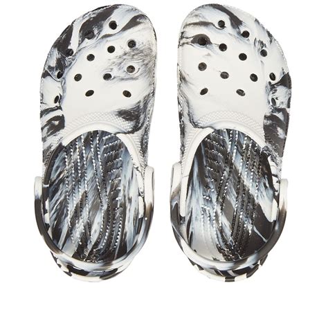 Crocs Classic Marbled Clog White & Black | END. (TW)