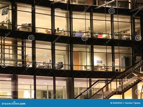 Office Building At Night Stock Images - Image: 8445054