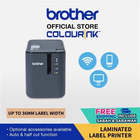 Brother P-Touch PT-P900W Industrial Label Sticker Printer Wifi Waterproof Sticker similar to PT ...