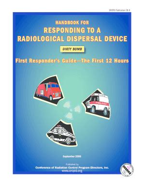 CRCPD Handbook For Responding To A Radiological Dispersal Device First ...