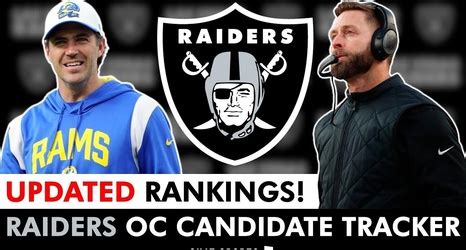 UPDATED Raiders OC Candidates: Ranking Every Candidate The Las Vegas Raiders Will Interview