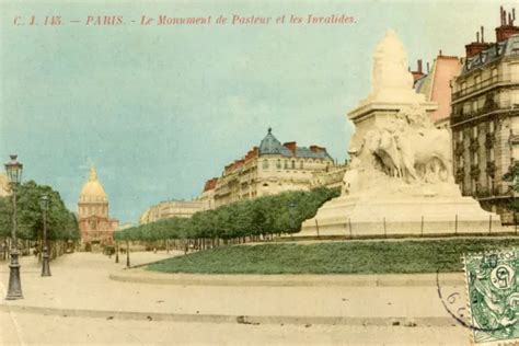 CARTE PARIS LE Monument de Pasteur et les Invalides EUR 3,45 - PicClick FR