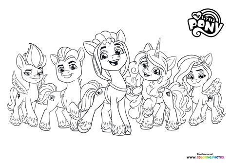 My Little Pony characters - A New Generation - Coloring Pages for kids ...