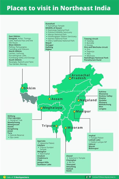 Tourist Map Of North East India - Get Latest Map Update