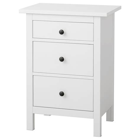 HEMNES 3-drawer chest, white stain, 22 7/8x31 1/8" - IKEA