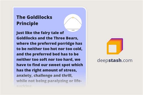 The Goldilocks Principle - Deepstash