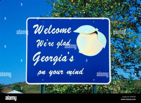 Welcome to Georgia Sign Stock Photo - Alamy