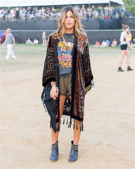 Lollapalooza 2015: Festival Street Style | Looks, Kimono feminino ...