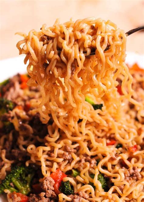 Healthy Ramen Noodles Stir Fry