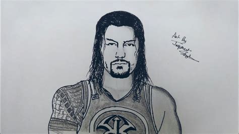 Roman Reigns Cartoon Drawing at PaintingValley.com | Explore collection ...