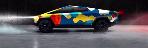 Tesla Cybertruck custom wraps will tease the artist in all of us