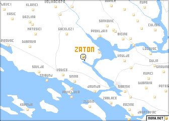 Zaton (Croatia) map - nona.net