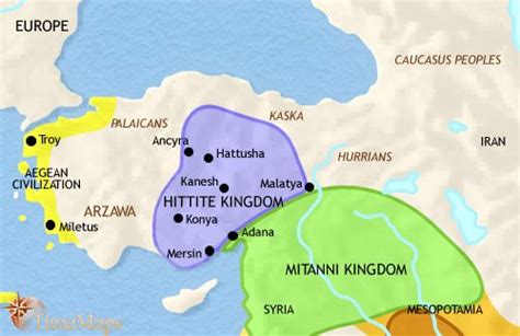 Map of Ancient Turkey, 1500 BCE: History in the Bronze Age | TimeMaps