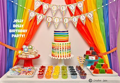 Rainbow Jelly Bean Birthday Party Ideas - Party Ideas | Party ...