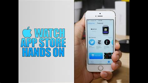 First Look: Apple Watch App Store - YouTube