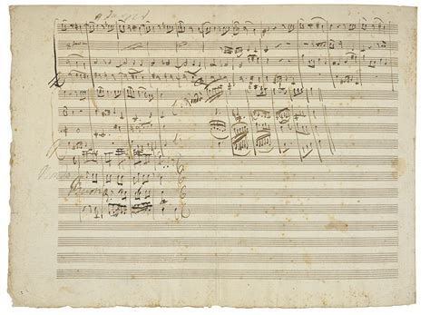 MOZART, Wolfgang Amadeus (1756-1791). Autograph music manuscript, 6 ...