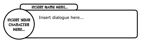 Visual Novel Dialogue Box Template (Free to Use) by SuperGemStar on DeviantArt