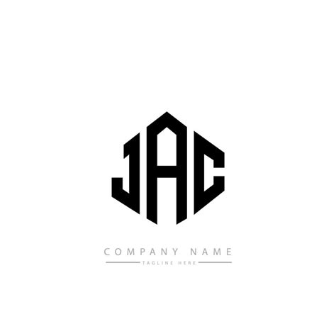 JAC letter logo design with polygon shape. JAC polygon and cube shape ...