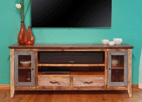 Rustic Wood Tv Cabinets | Moveis de madeira, Moveis, Rack rústico