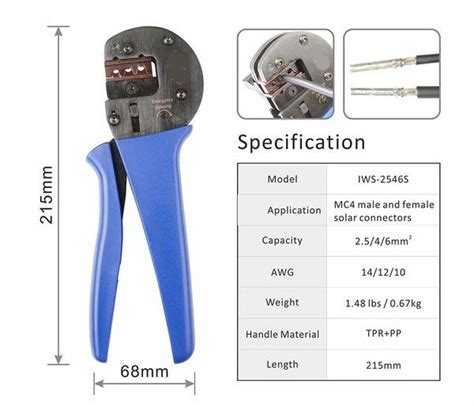 MC4 Solar Crimping Tool - Rhino Electricians Tools