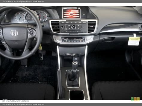 Black Interior Dashboard for the 2013 Honda Accord Sport Sedan ...