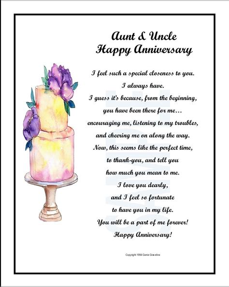 Anniversary Wishes For Aunt And Uncle