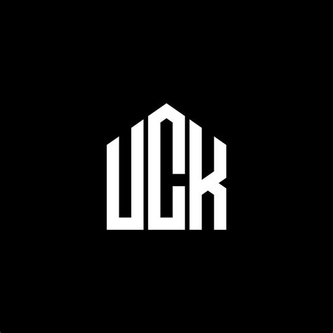 UCK letter logo design on black background. UCK creative initials letter logo concept. UCK ...