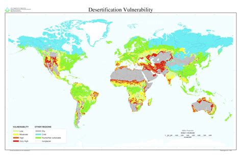 Desertification vulnerability - Vivid Maps