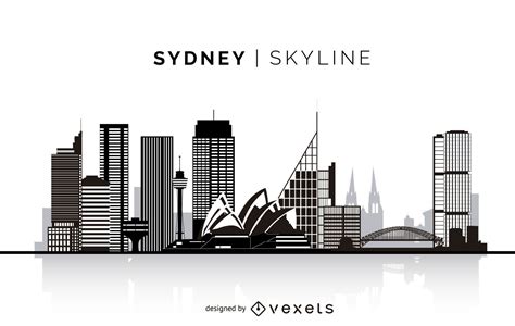 Sydney Silhouette Skyline Vector Download