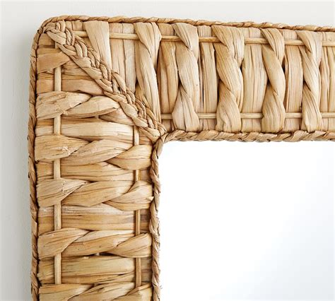 Mallorca Handwoven Seagrass Rectangular Wall Mirror | Pottery Barn